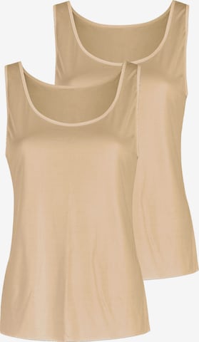 Nina von C. Undershirt 'Elegance' in Brown: front
