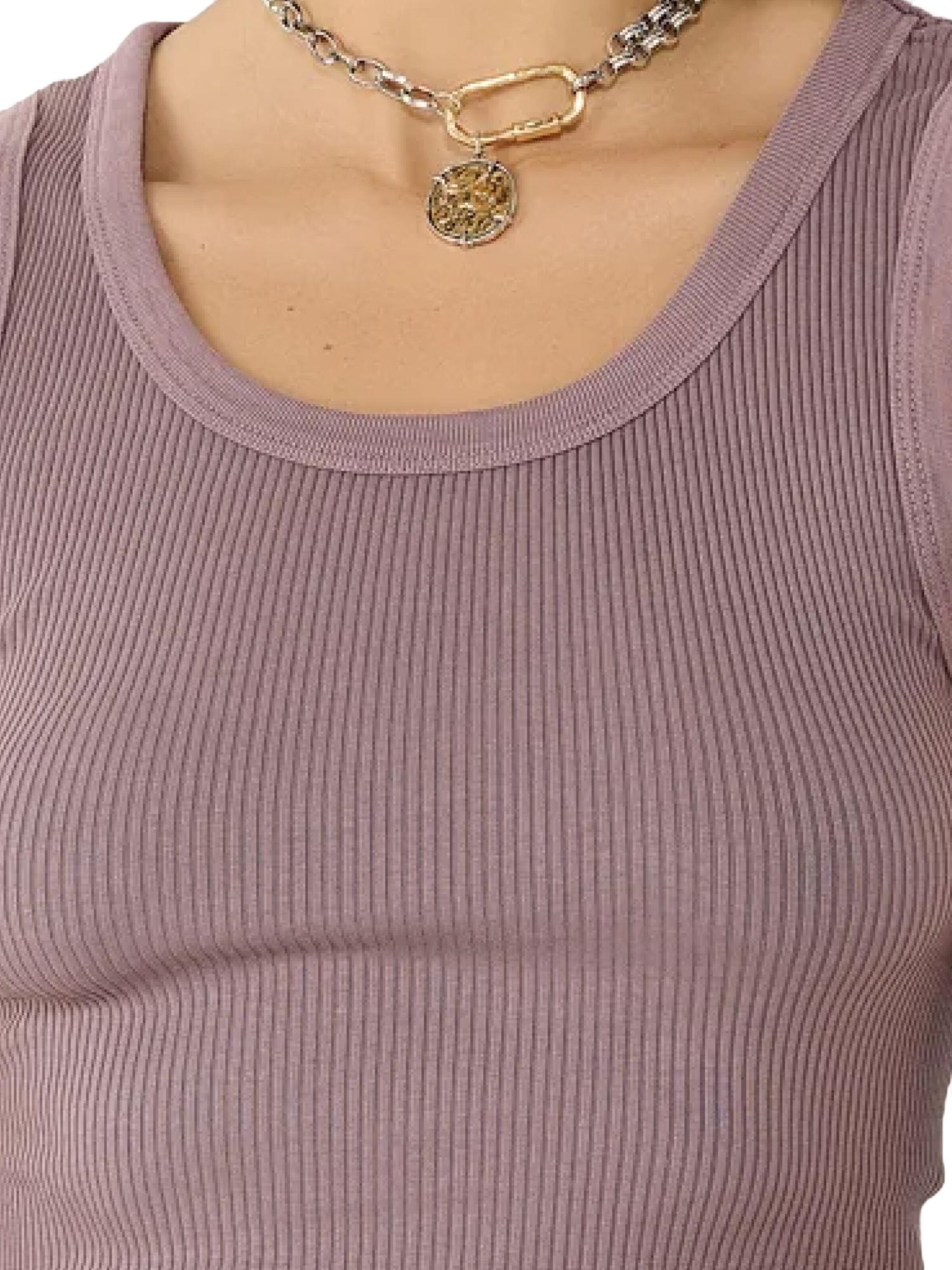 No Matter What Top in Lila