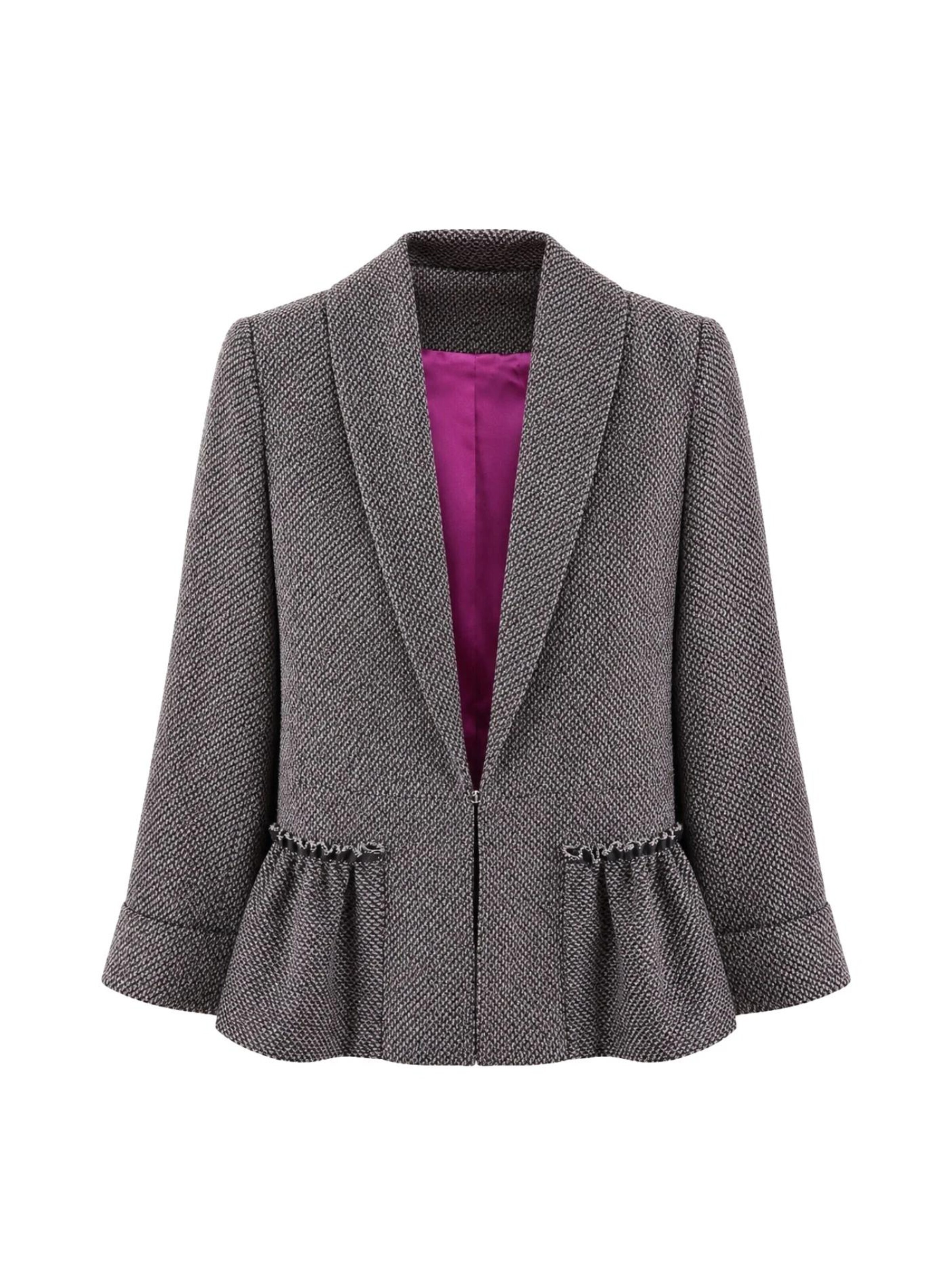 Blazer 'ALICE Tailored Blazer' Christine on the clouds en gris : devant