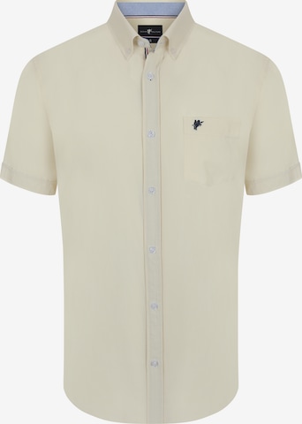 Coupe regular Chemise 'ARLEN' DENIM CULTURE en beige : devant