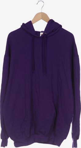 FRUIT OF THE LOOM Sweatshirt & Zip-Up Hoodie in XXL in Purple: front