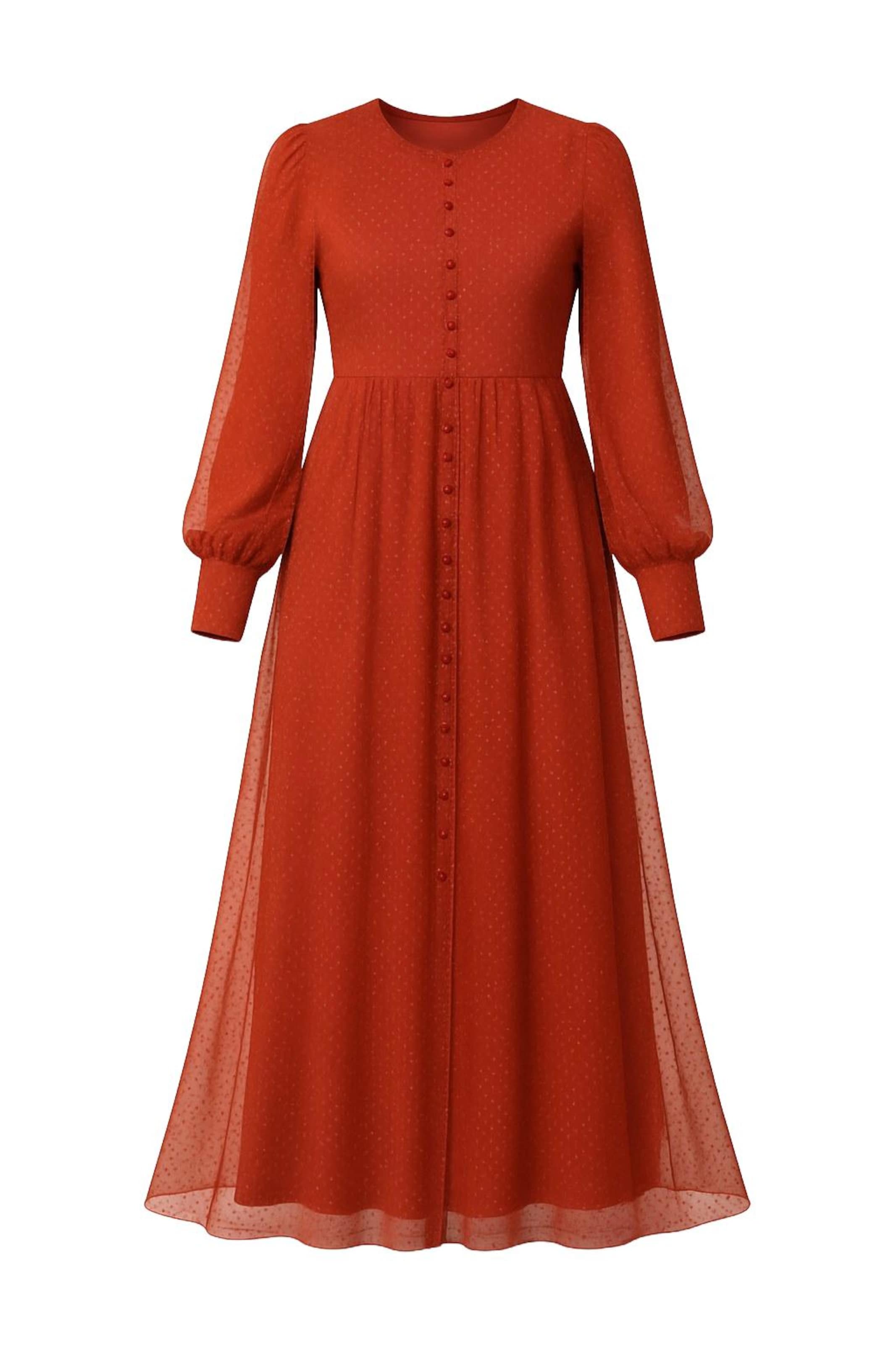 MODAMIHRAM Evening dress in Red: front