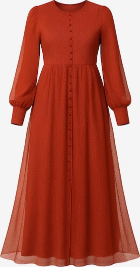 MODAMIHRAM Kleid in dunkelrot, Produktansicht