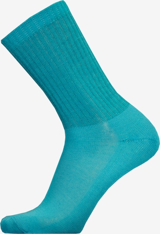 Uphill Sport Socken in Blau: Vorderseite