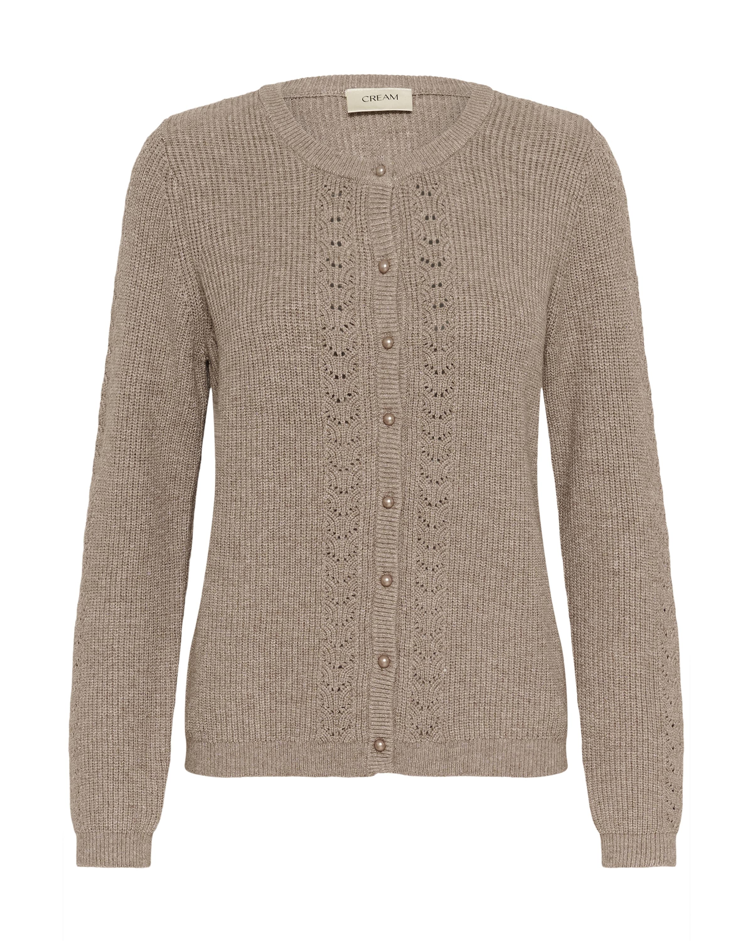 Cream Вязаная кофта 'Dela' в Бежевый: спереди