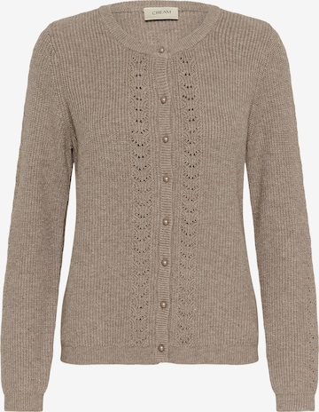 Geacă tricotată 'Dela' de la Cream pe bej: față