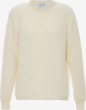 Poomi Sweater in White: front