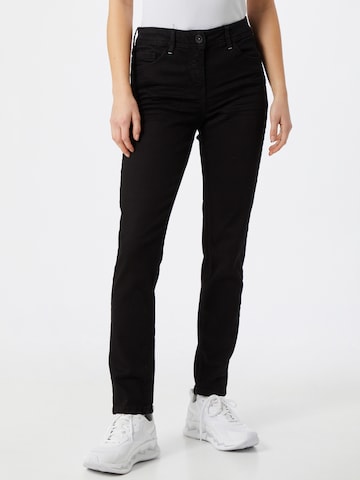 CECIL Slimfit Jeans in Zwart: voorkant