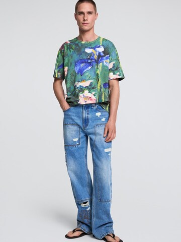 Desigual - Camiseta en verde