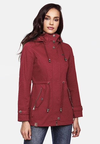 MARIKOO Tussenparka 'Nyokoo' in Rood: voorkant