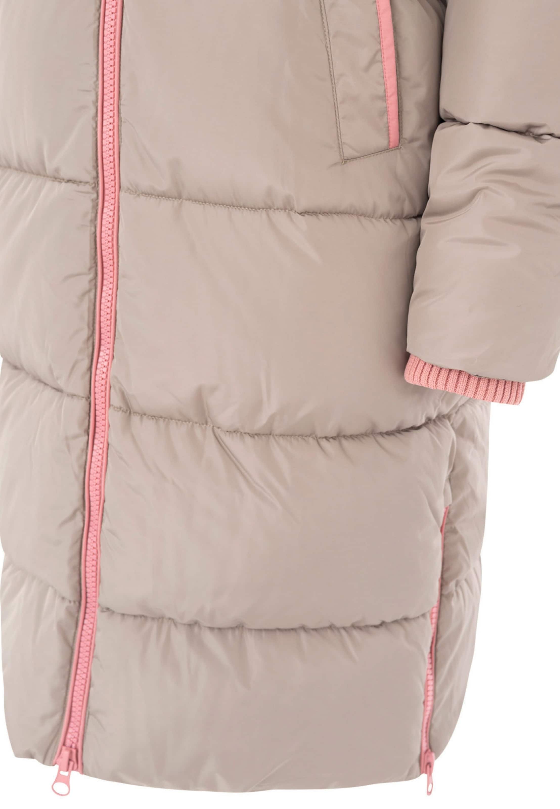 Zwillingsherz Winter coat in Beige: front