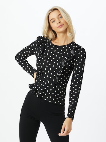melns Miss Selfridge T-Krekls: no priekšpuses
