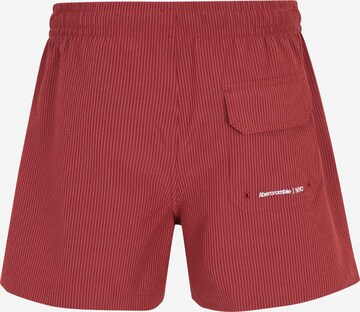 Abercrombie & Fitch Badeshorts in Rot