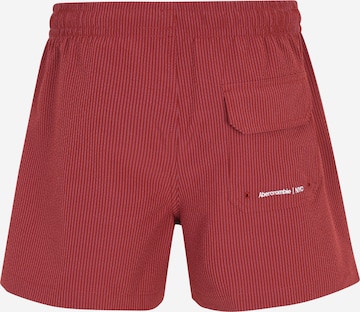 Pantaloncini da bagno di Abercrombie & Fitch in rosso