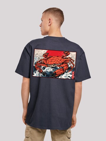 T-Shirt 'Crab Kanji Japan' F4NT4STIC en bleu