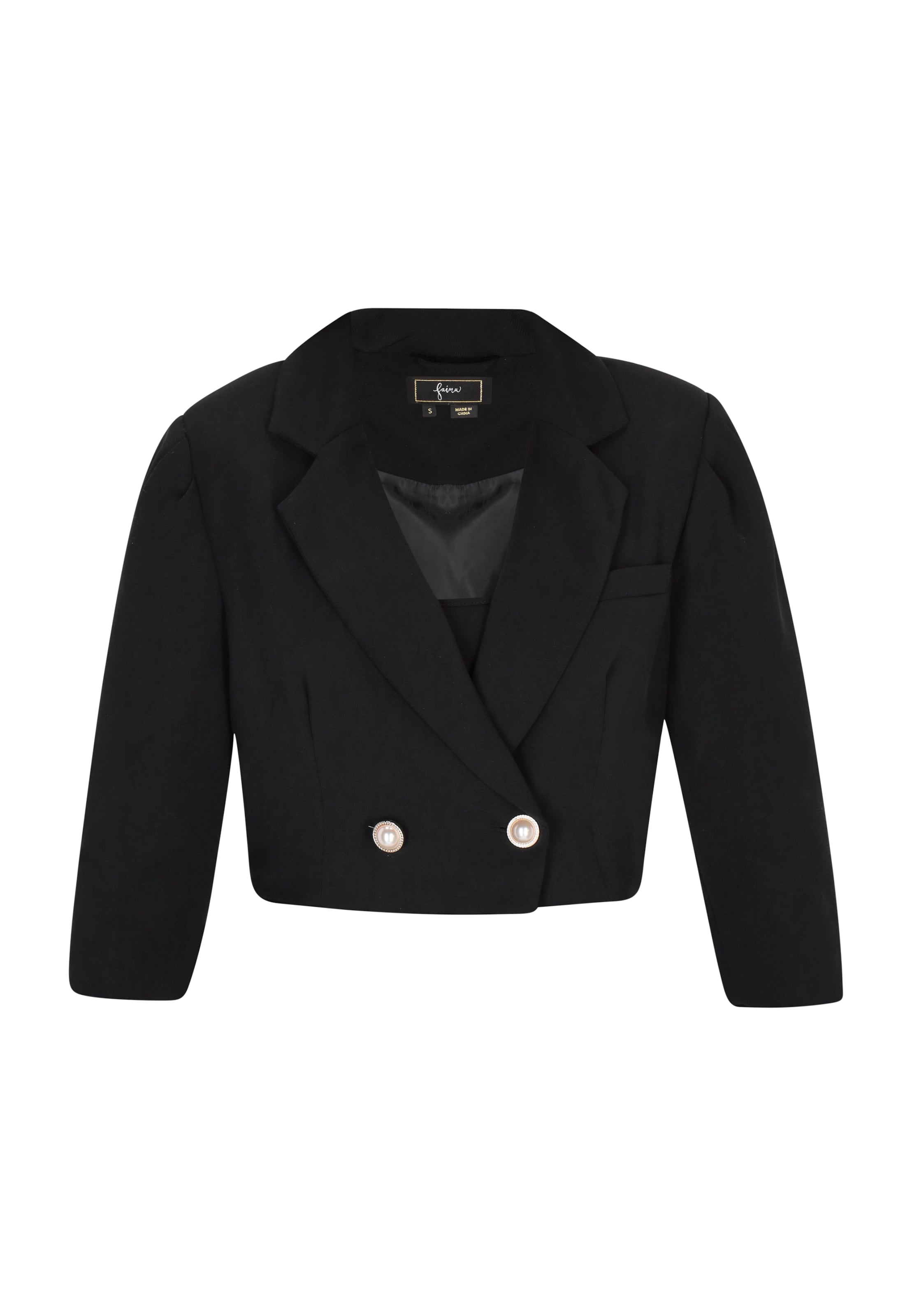 faina - Blazer em preto: frente