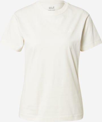 JACK WOLFSKIN - Camiseta funcional en blanco: frente