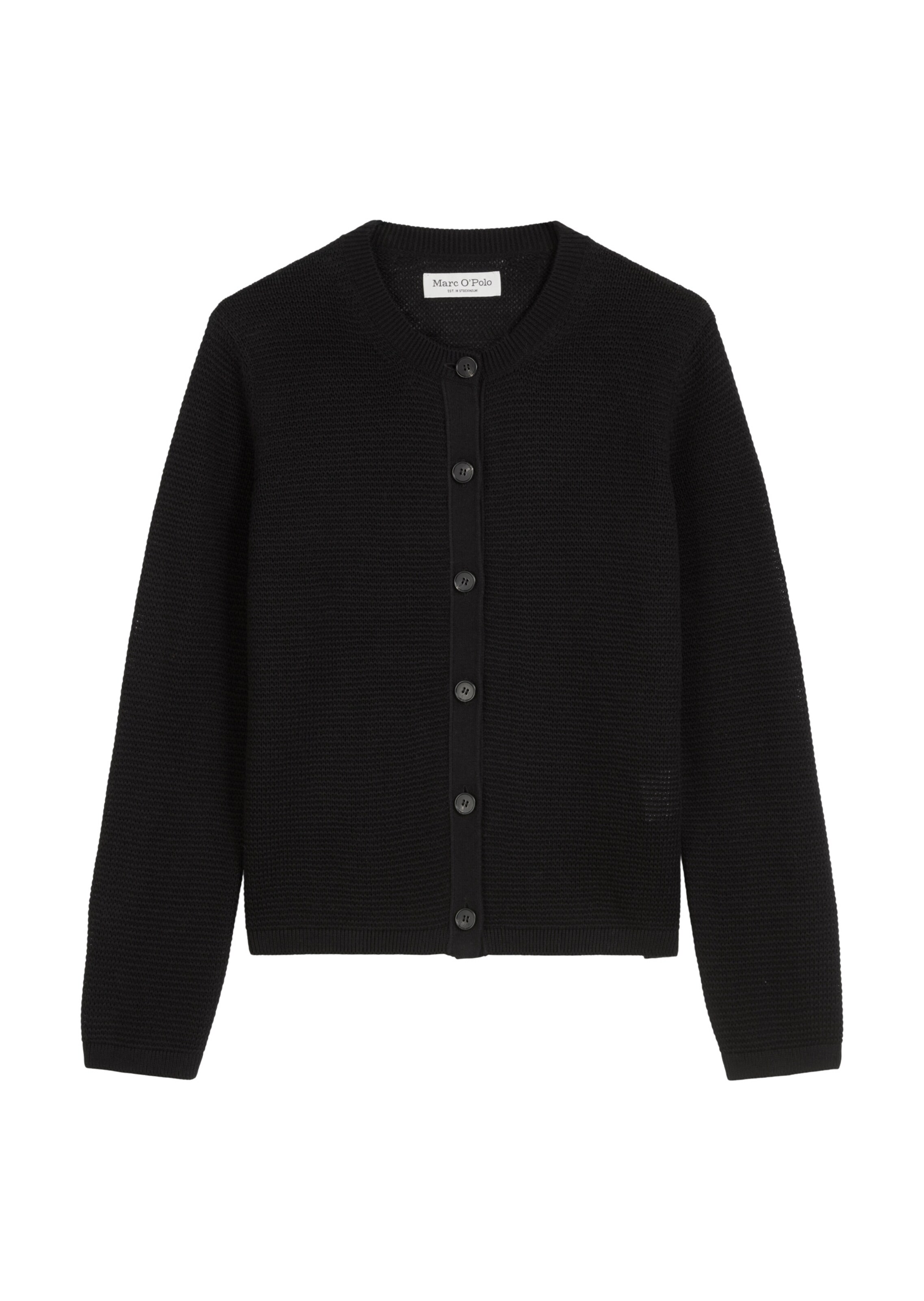 Cardigan Marc O'Polo en noir : devant