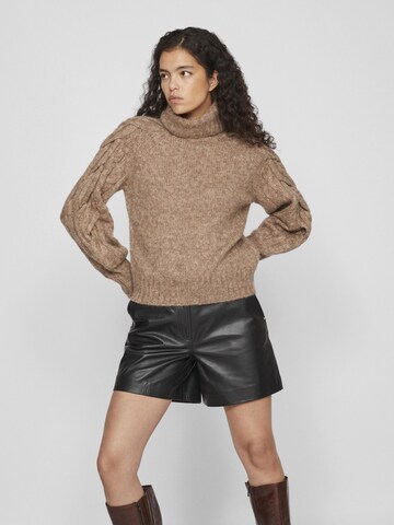 VILA Sweater 'VIBoudica' in Brown