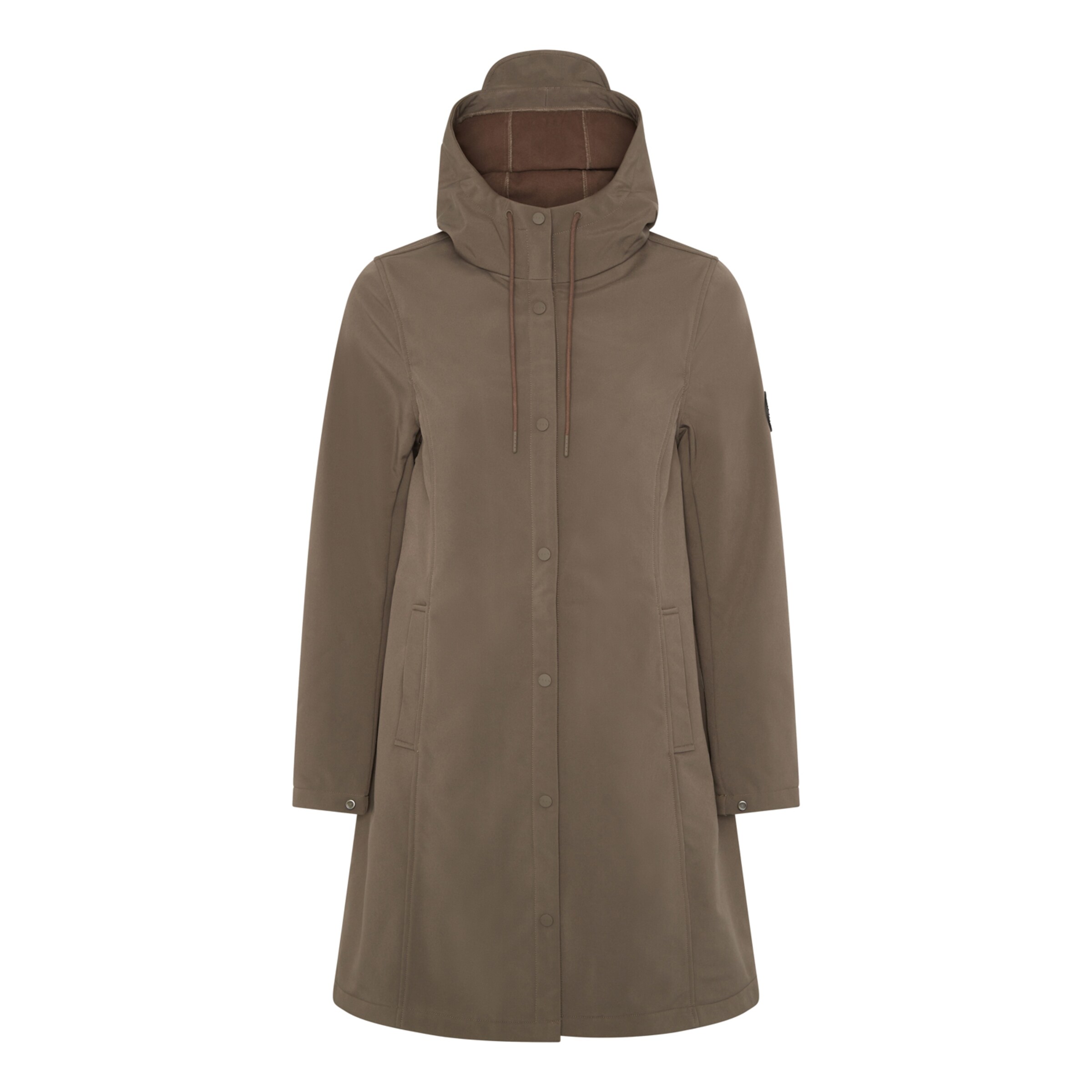 Veste mi-saison Born Living Yoga en gris : devant