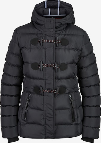 BRAVE SOUL Winter Jacket 'LJK-PENTAGON' in Black: front