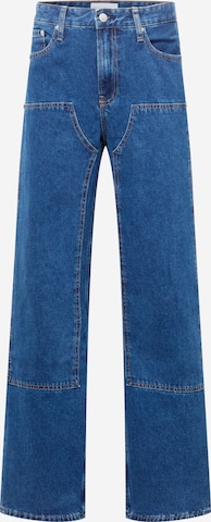 Calvin Klein Jeans Loosefit Jeans in Blauw: voorkant