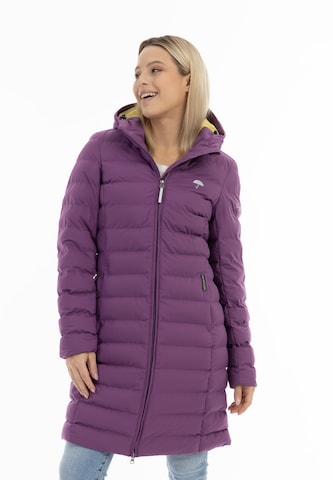 Manteau fonctionnel Schmuddelwedda en violet : devant