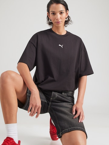 T-shirt oversize 'Essentials' PUMA en noir : devant