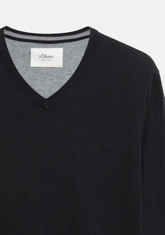 s.Oliver Pullover in Schwarz: Vorderseite