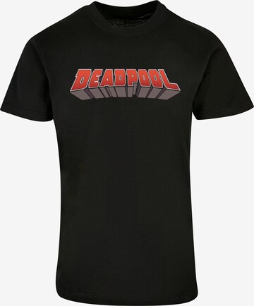ABSOLUTE CULT Shirt ' Deadpool ' in Zwart: voorkant