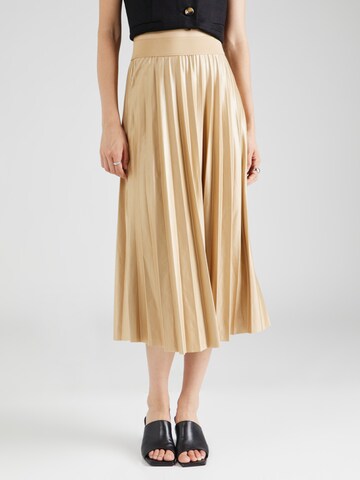 VILA Rok 'NITBAN' in Beige: voorkant