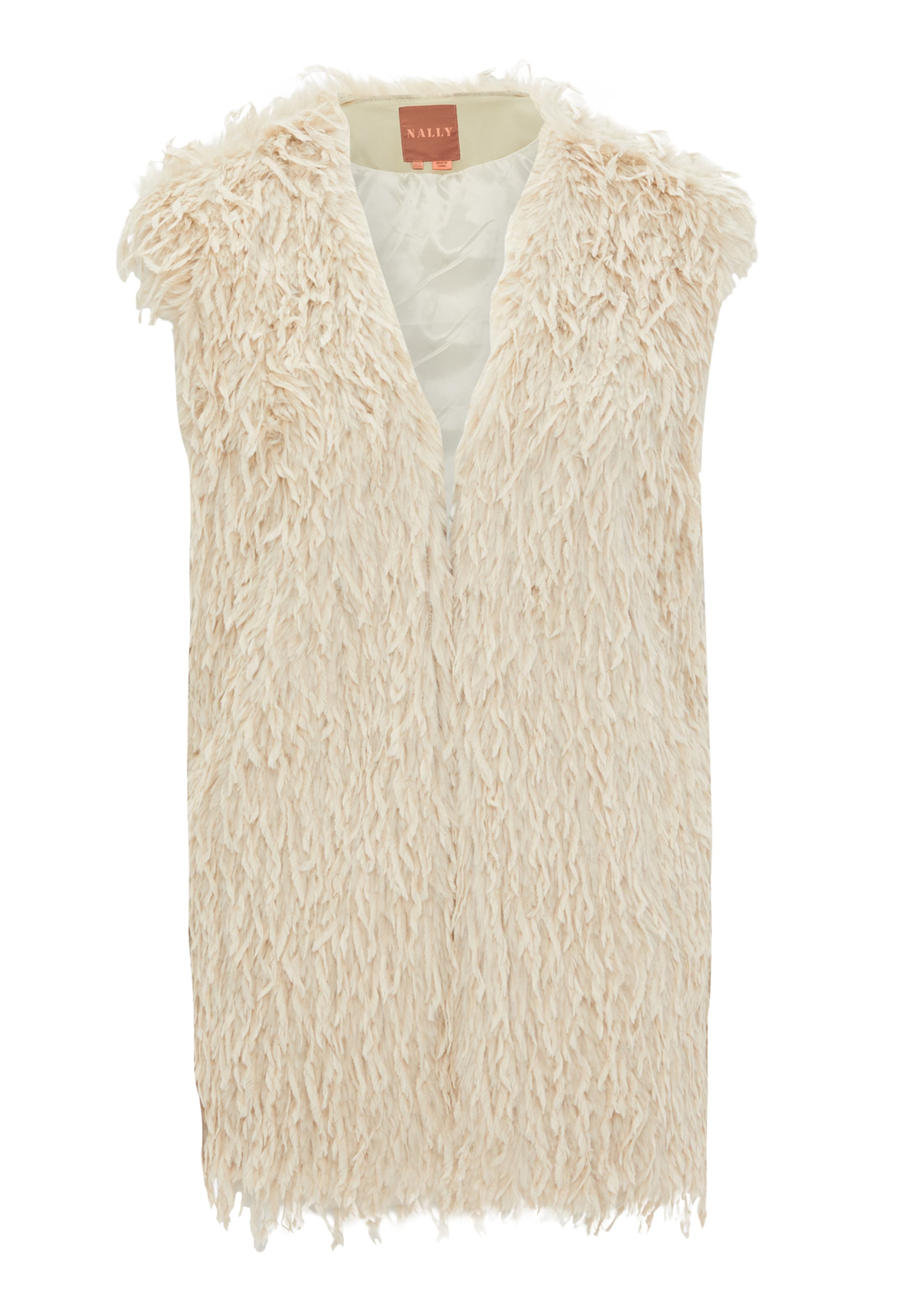 NALLY Strickweste in Beige: Vorderseite