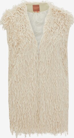 NALLY Knitted Vest in Beige: front