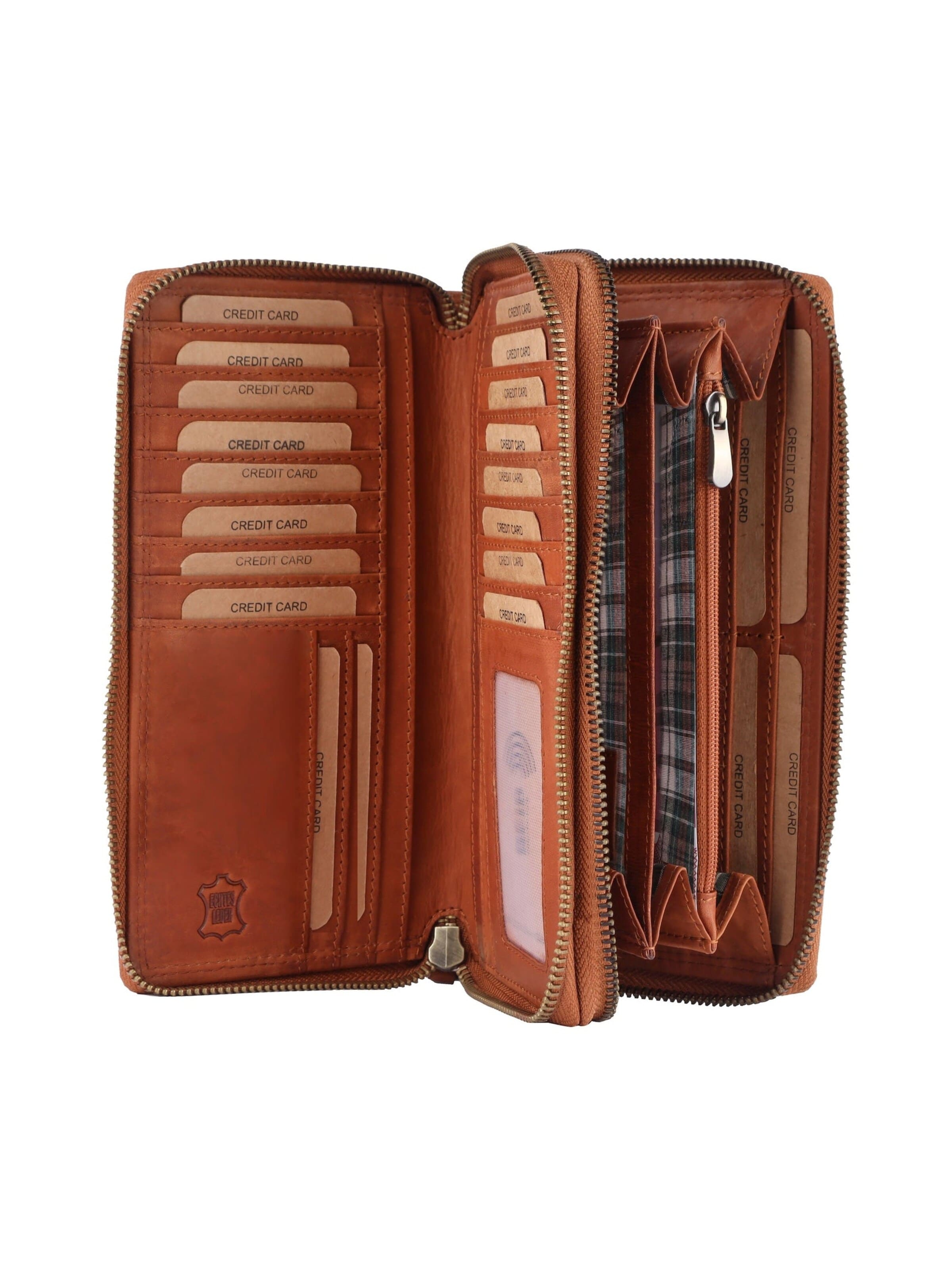 Benthill Wallet 'XXL - Groß' in Brown: front