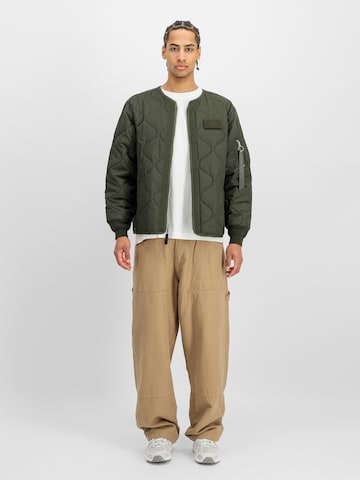 ALPHA INDUSTRIES Jacke 'Q-1' in Grün: Vorderseite