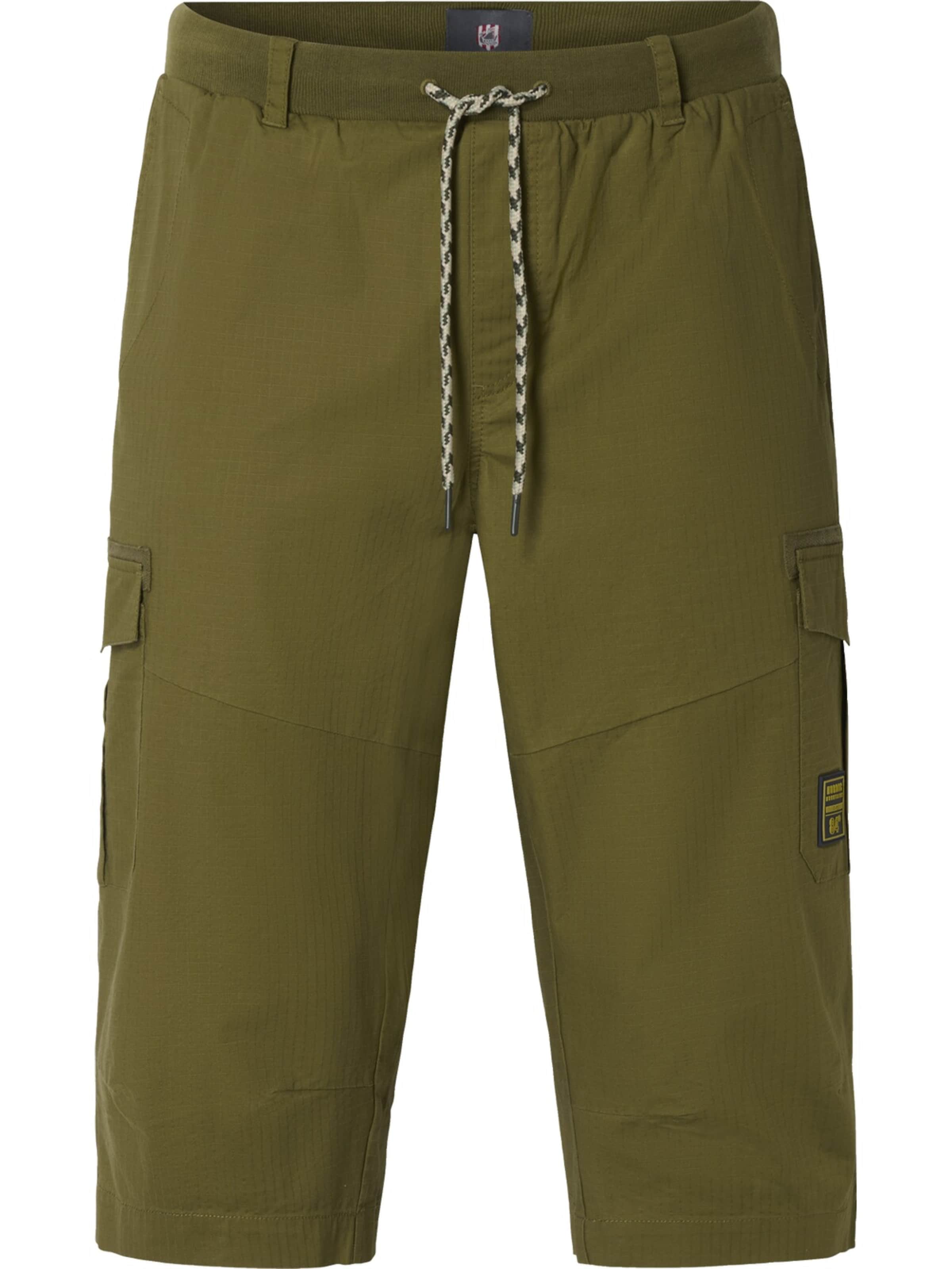 Jan Vanderstorm Loose fit Cargo Pants 'Askjell' in Green: front