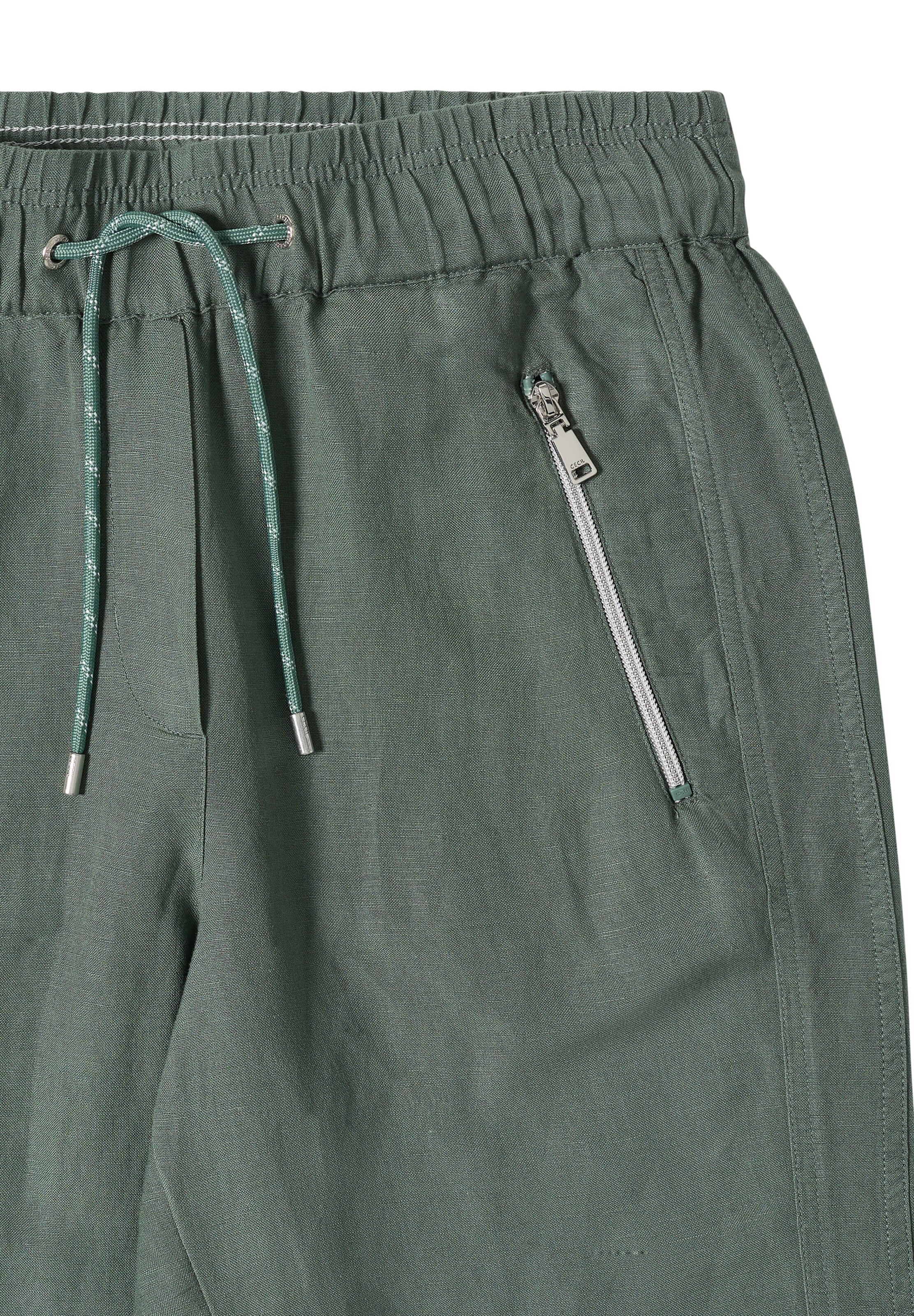 CECIL Loose fit Pants in Green