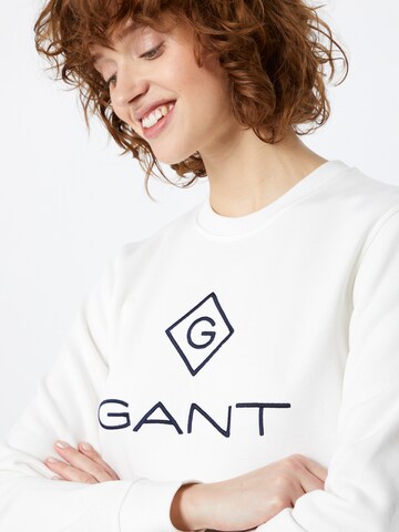 GANT Sweatshirt 'Lock Up' i hvid