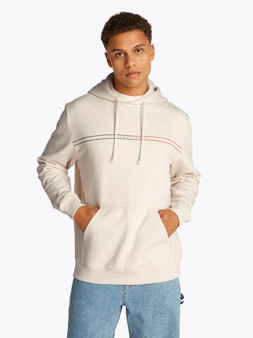 Tommy Jeans Μπλούζα φούτερ σε μπεζ: μπροστά