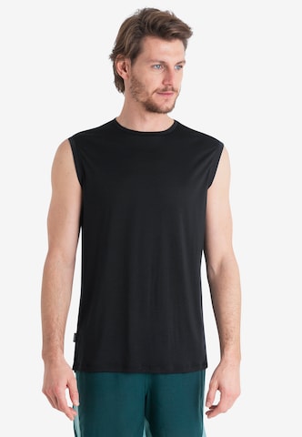 ICEBREAKER Functioneel shirt 'Cool-Lite Sphere III' in Zwart: voorkant
