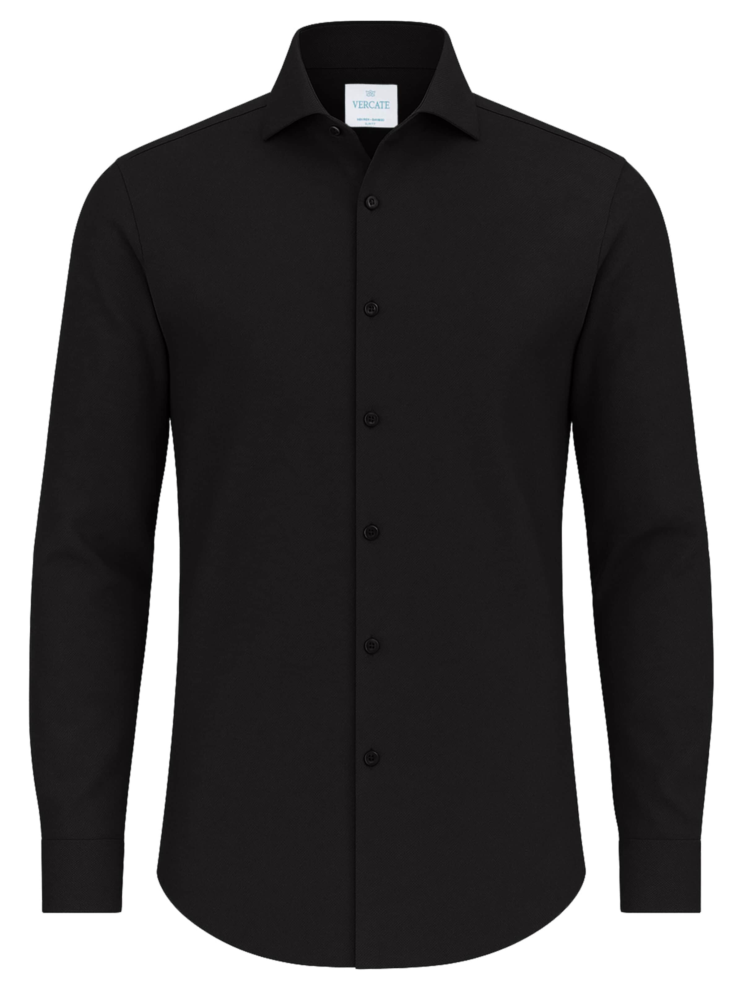 Vercate - Slim Fit Camisa clássica 'No. 28' em cinzento: frente