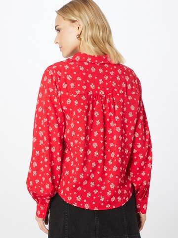 Monki Blouse in Red