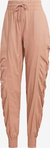 Loosefit Pantalon de sport ADIDAS BY STELLA MCCARTNEY en marron : devant