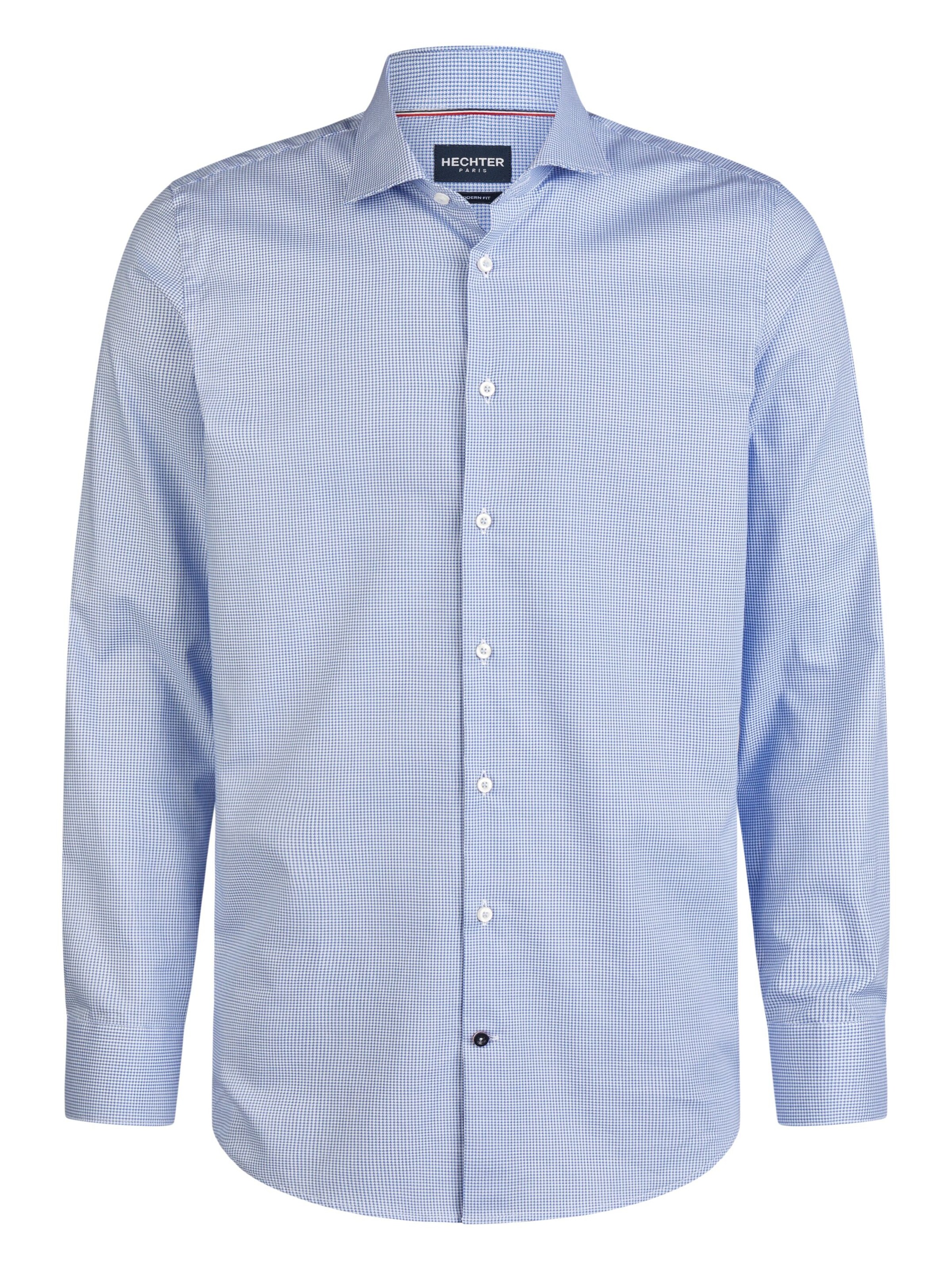 Coupe slim Chemise HECHTER PARIS en bleu : devant
