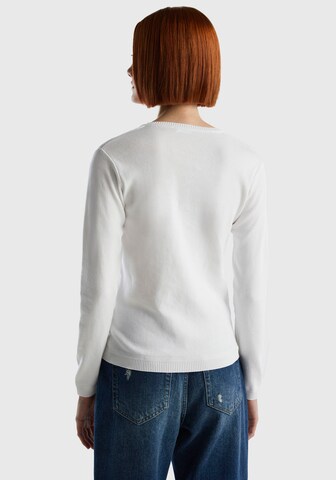 UNITED COLORS OF BENETTON Sweater in White