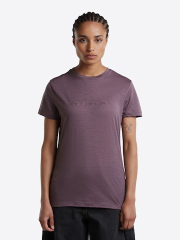 T-shirt 'Stitchlin' ICEBREAKER en violet : devant
