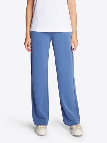 Rich & Royal Wide leg Trousers in Blue: front