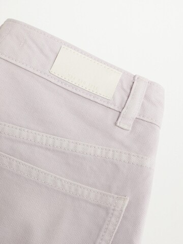 Regular Pantalon MANGO en violet