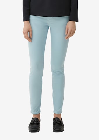 s.Oliver BLACK LABEL Skinny Broek in Blauw: voorkant