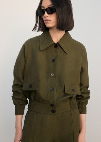 MANGO Between-Season Jacket 'Demi-h' in Green